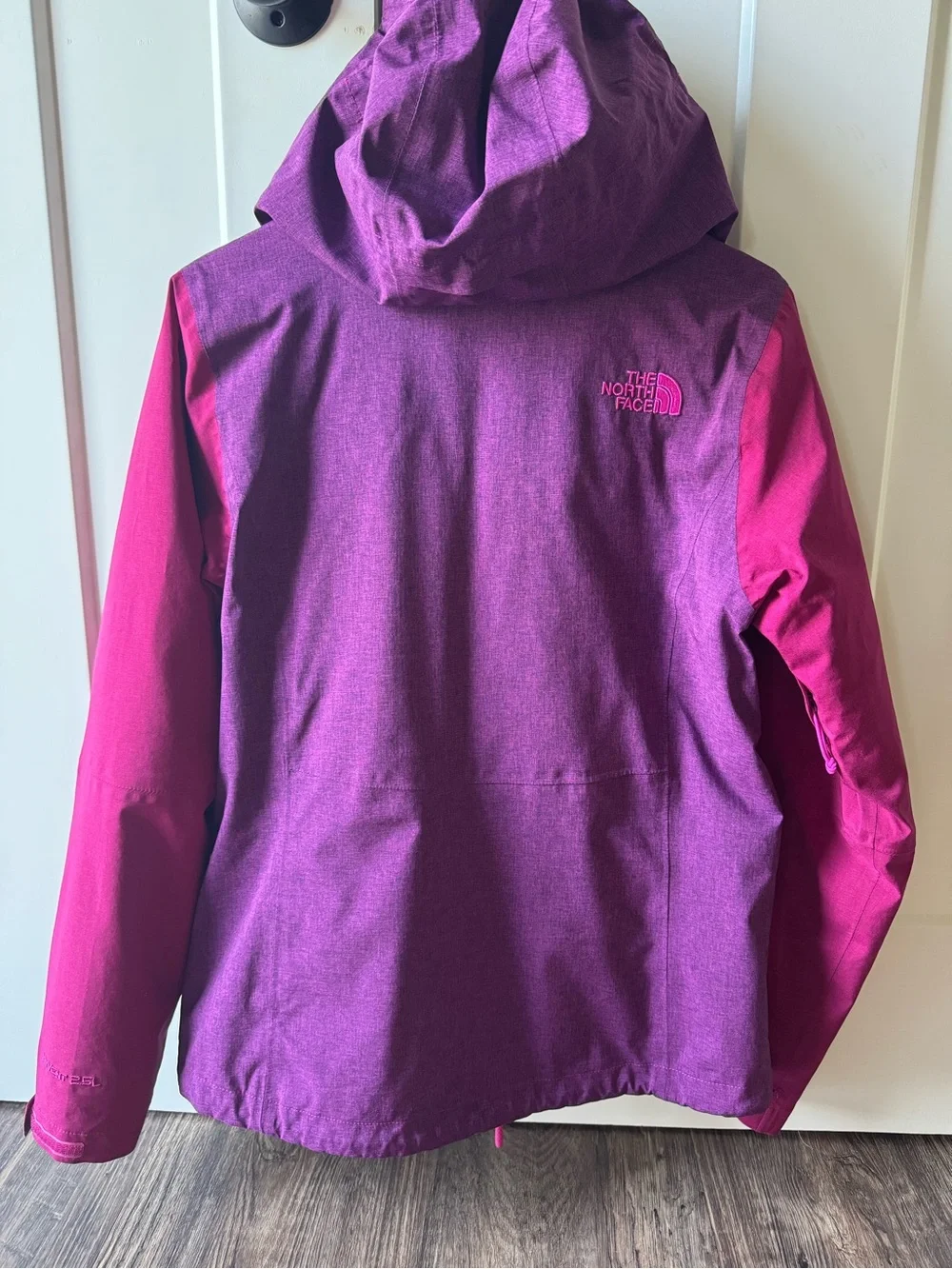 The North Face Pink and Purple Ski Jacket with Magenta Snow Pants
